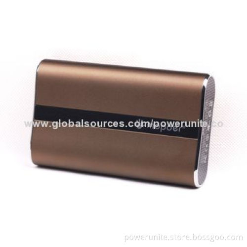 16,000mAh Metal Case Power Banks with Dual USB Port, Sized 130*80*23mm, 5V DC-1/2.1A Output